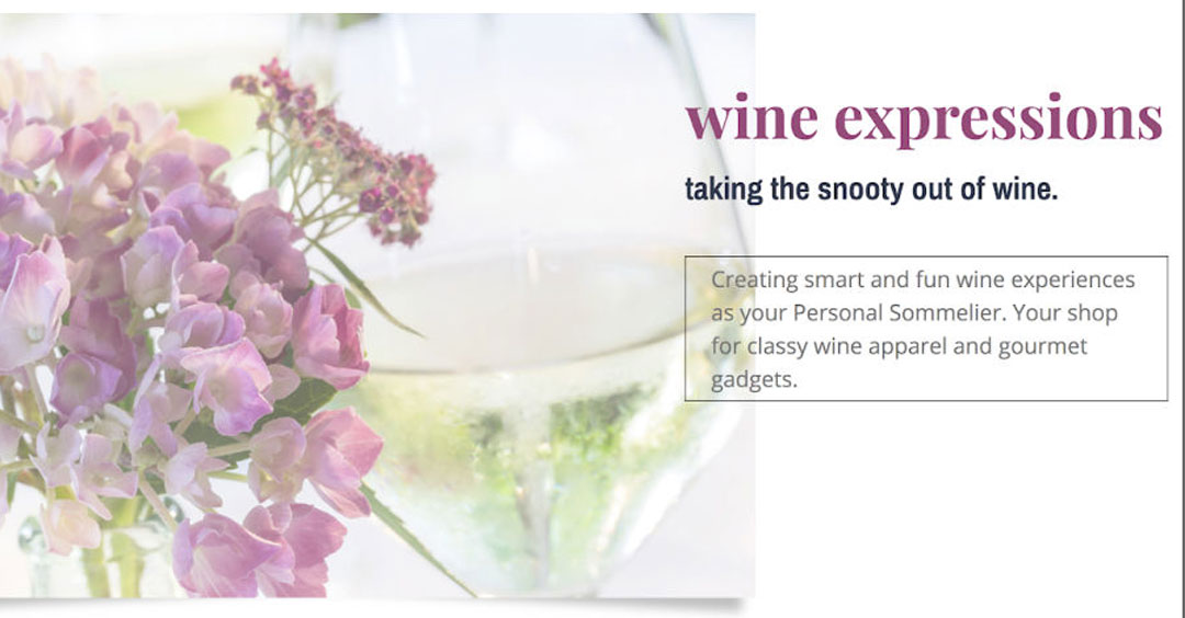 Wine Expressions - One Page Business Website